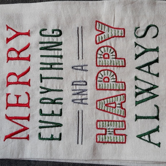 Penguins Towel Kitchen Dish Christmas Holiday Merry Everything Happy Always NWT - Picture 3 of 6